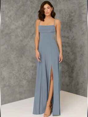 Elegant Blue Women's Dress